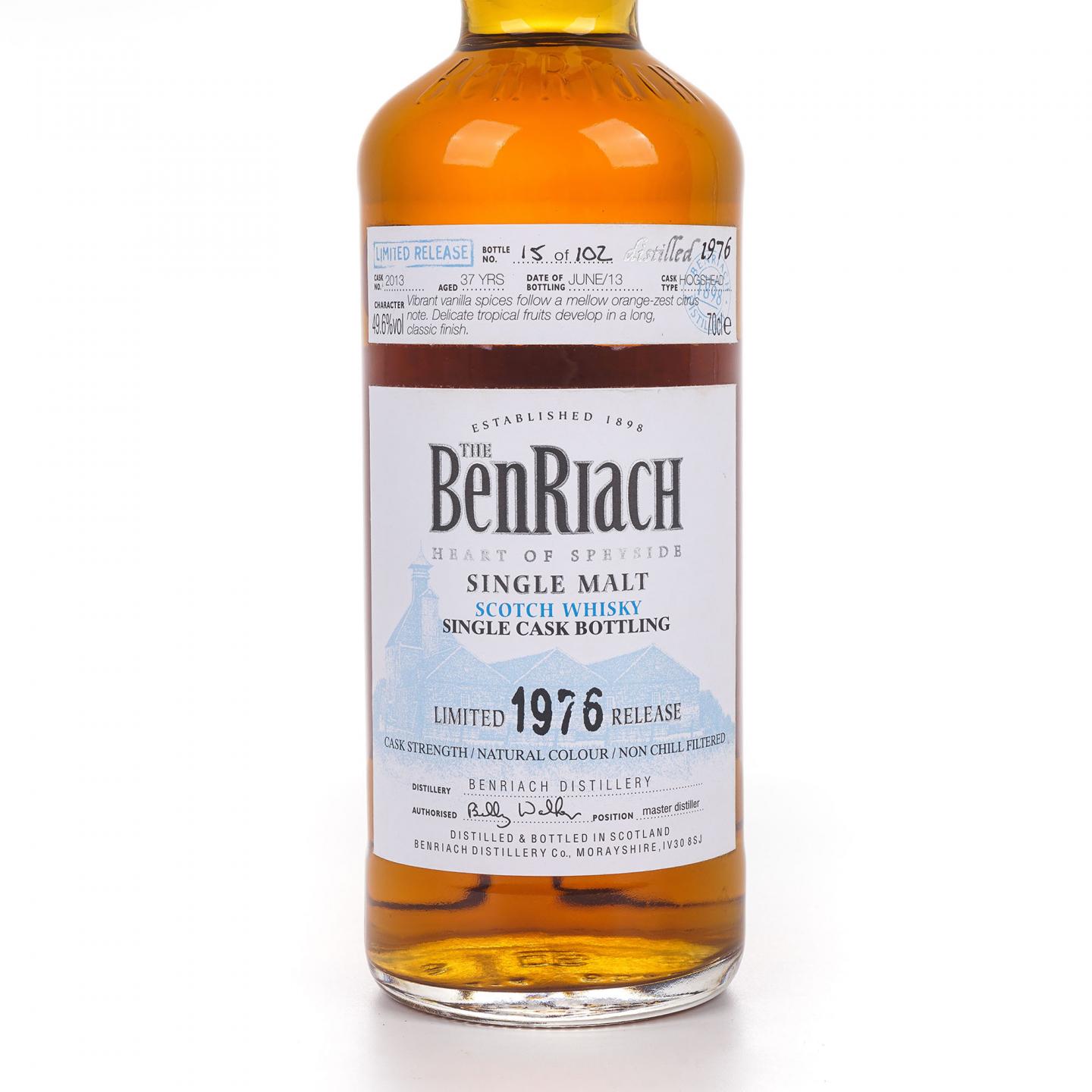 BenRiach 本利亚克 37年 1976-2013 单桶#2013