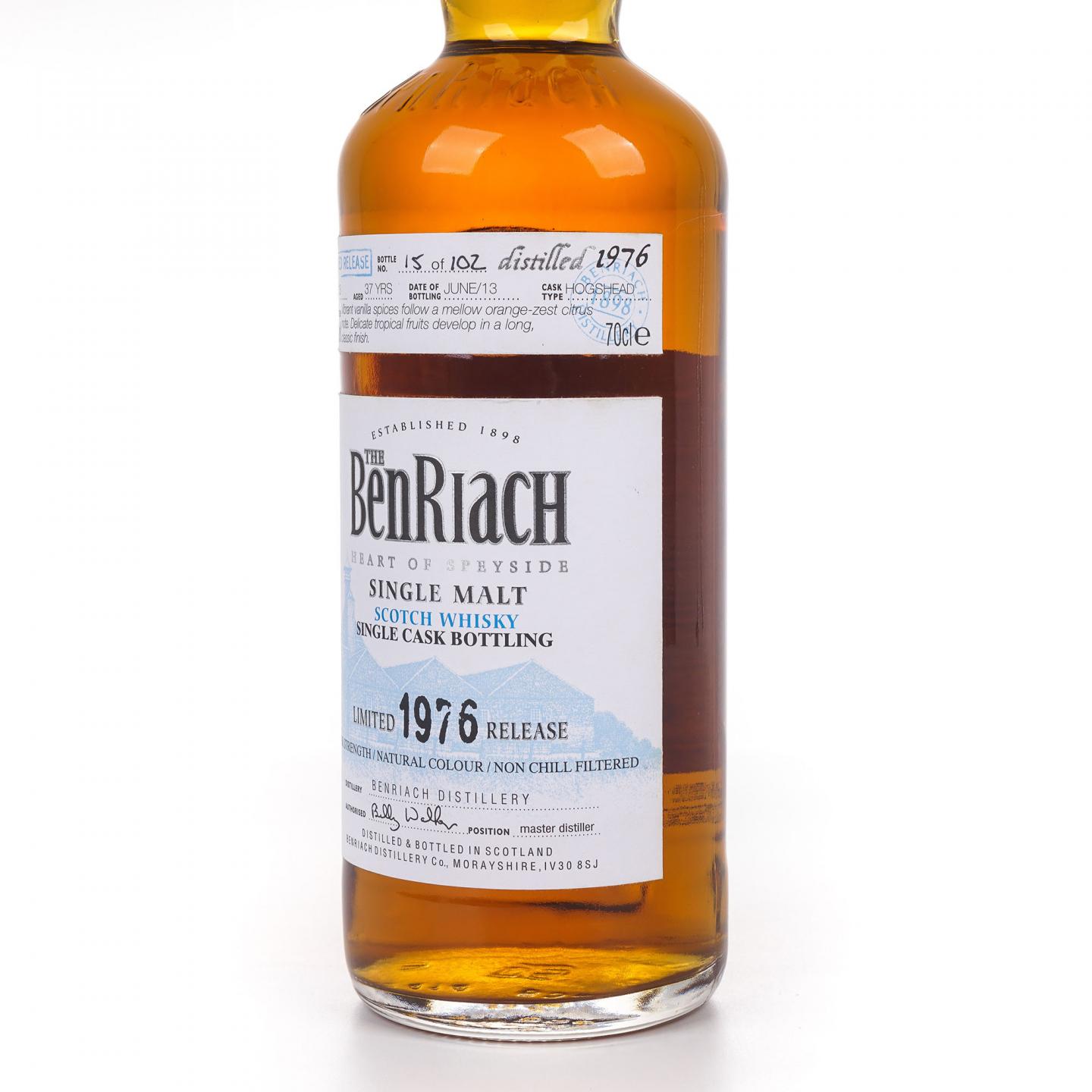 BenRiach 本利亚克 37年 1976-2013 单桶#2013