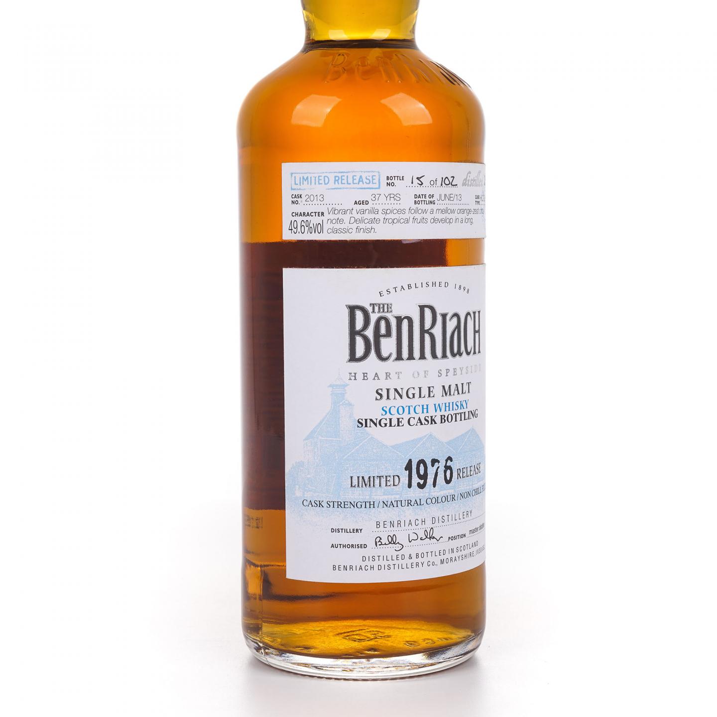 BenRiach 本利亚克 37年 1976-2013 单桶#2013