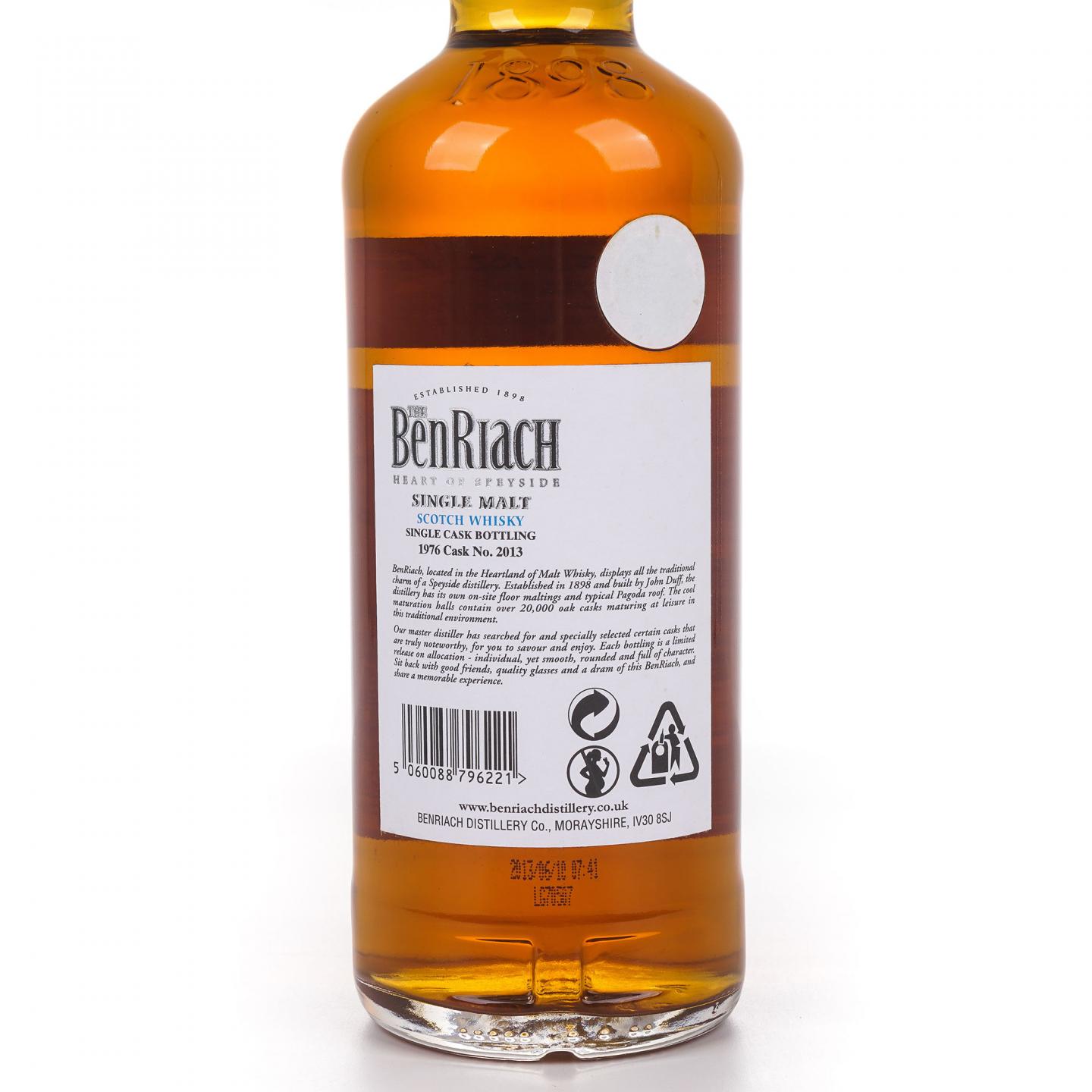 BenRiach 本利亚克 37年 1976-2013 单桶#2013