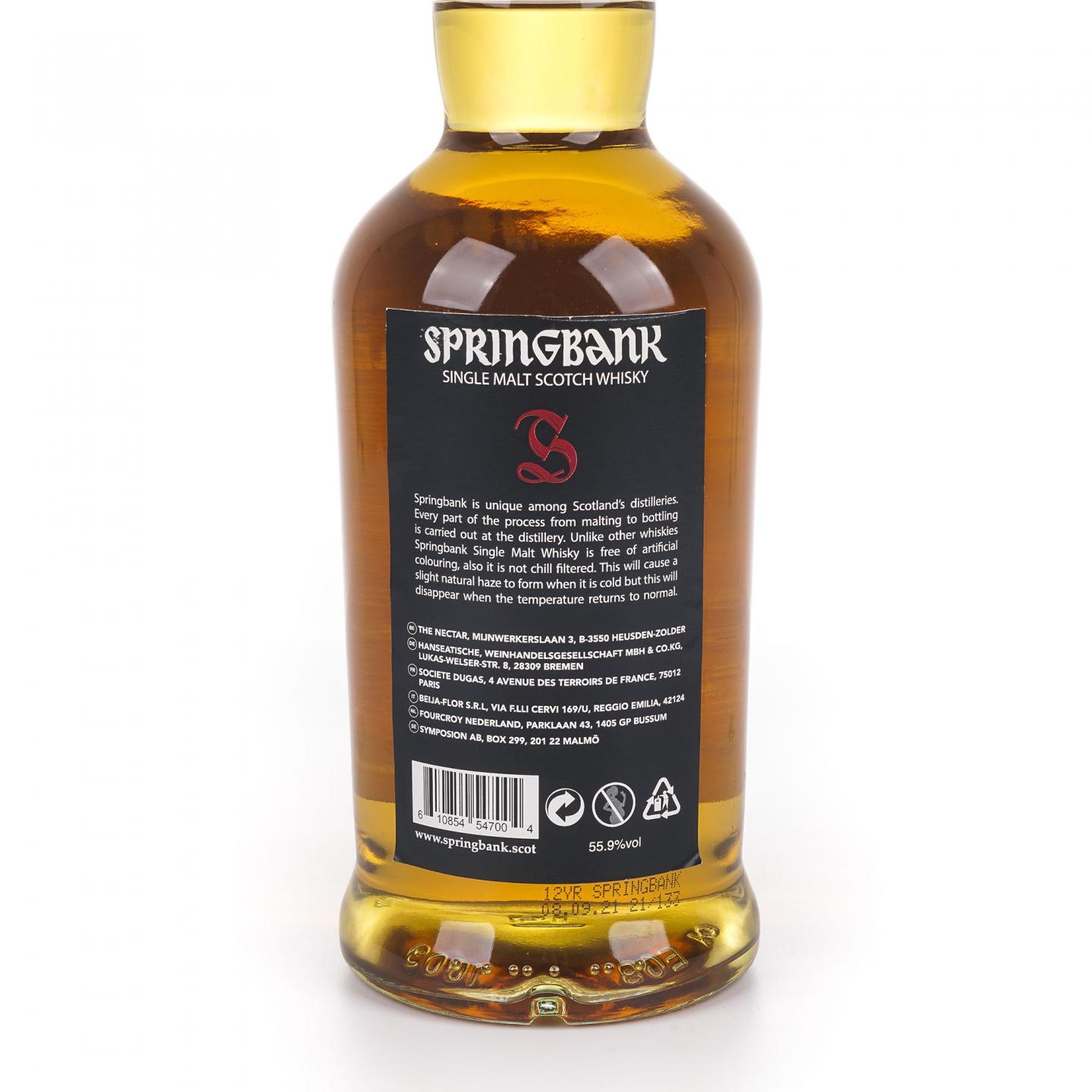 Springbank 云顶 12年 桶强 2021 55.9%