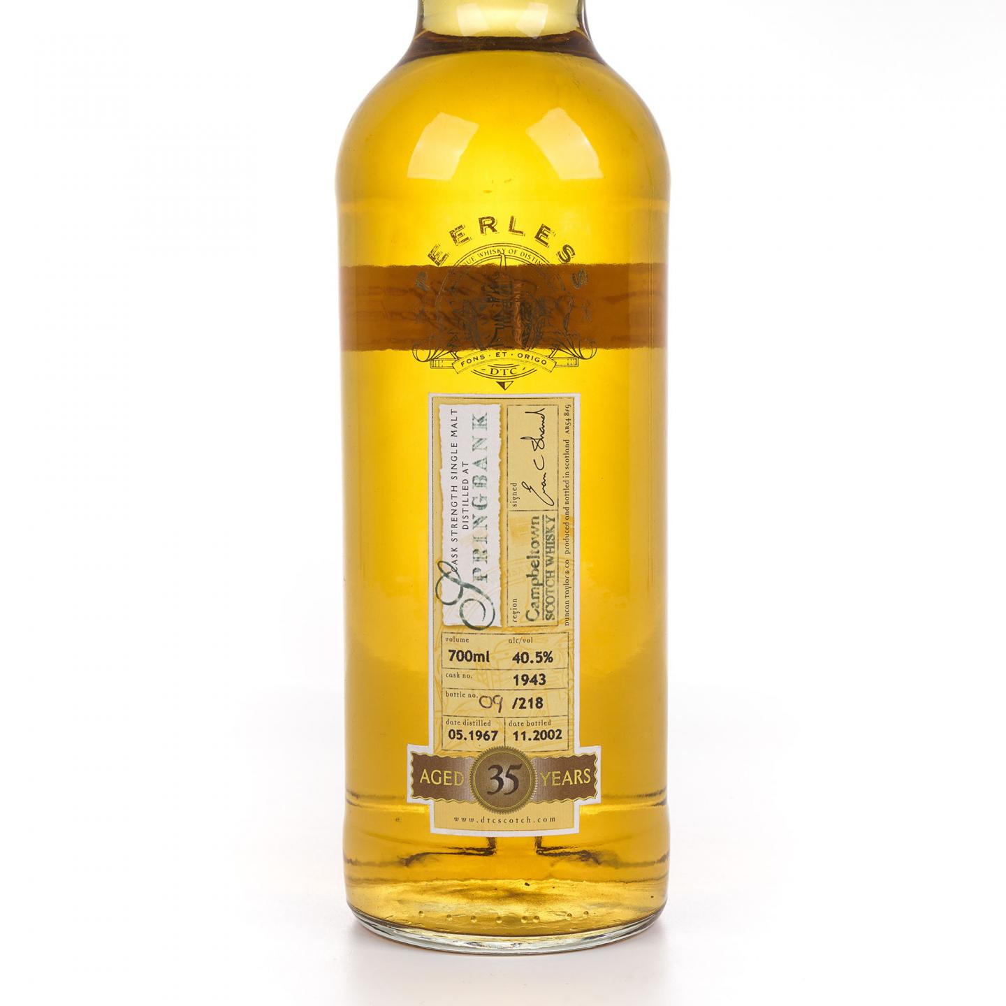 Springbank 云顶 35年 1967-2002 DT