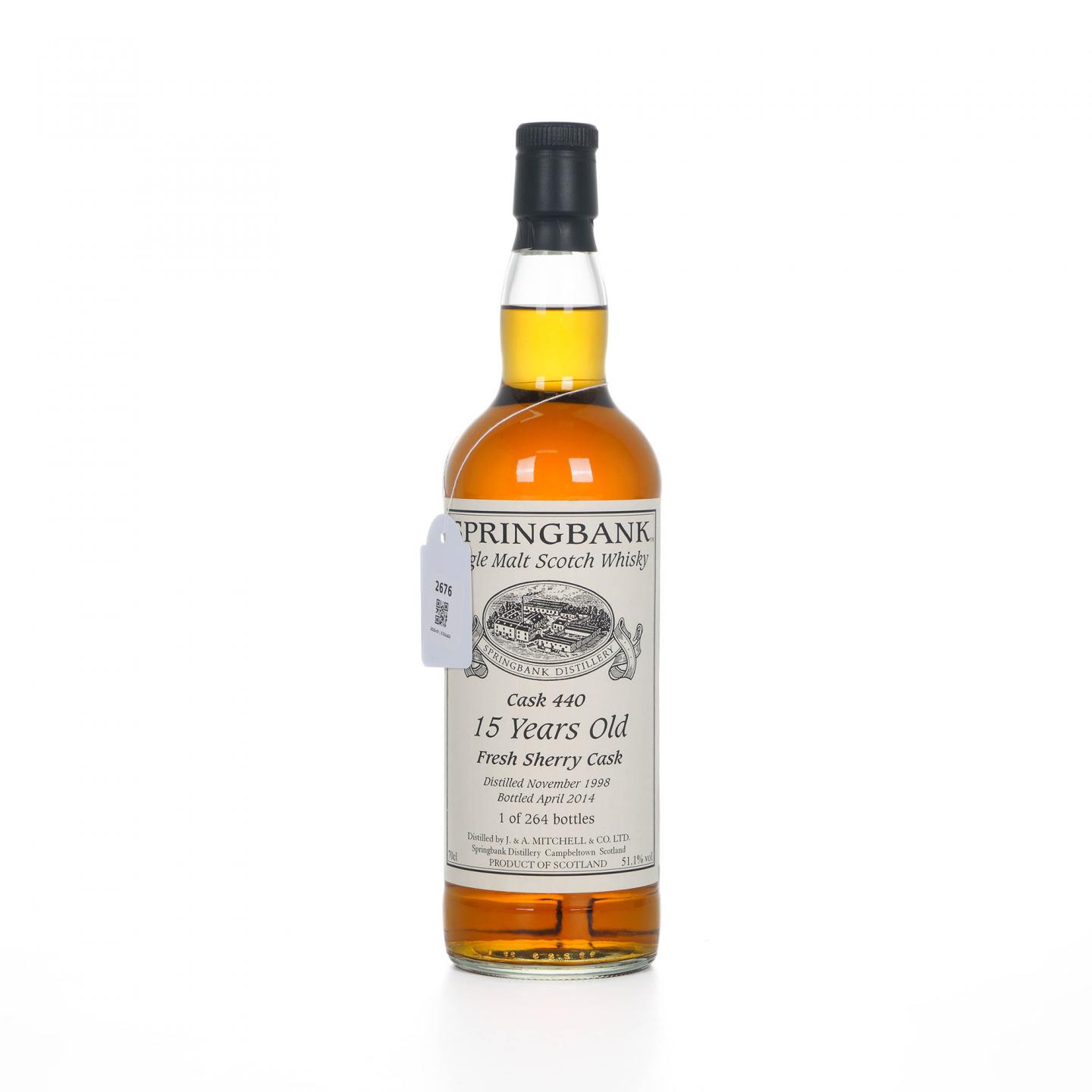 Springbank 云顶 15年 1998-2014 雪莉桶#440