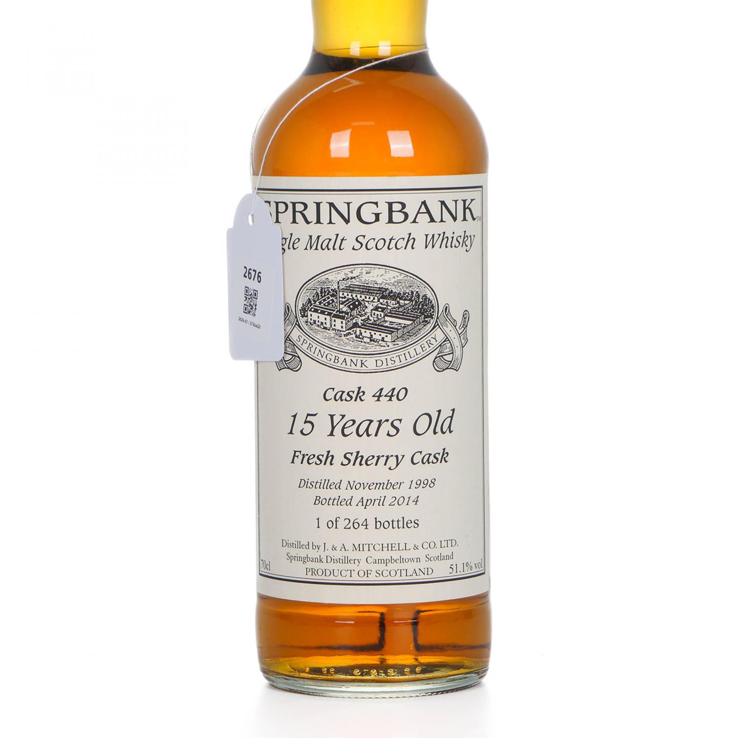 Springbank 云顶 15年 1998-2014 雪莉桶#440
