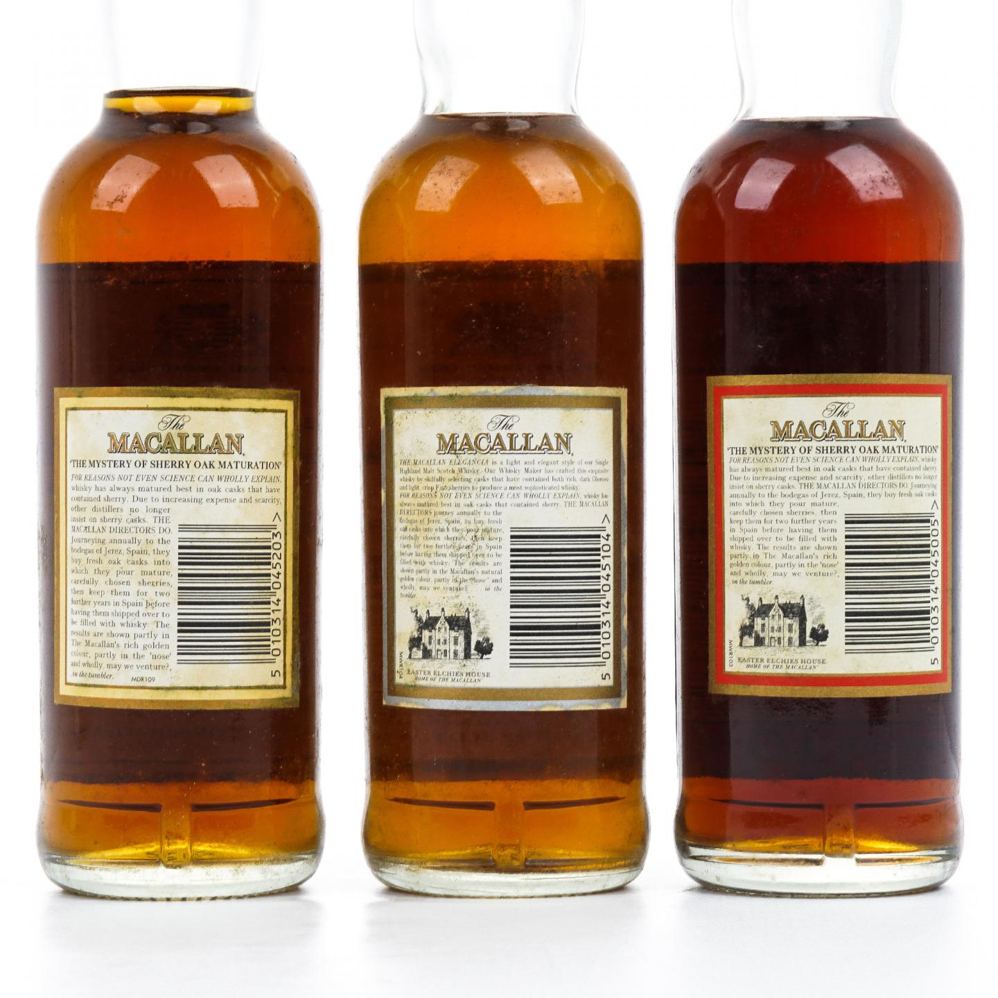 【中样】Macallan 麦卡伦 10年/12年 3瓶组套装 333ml