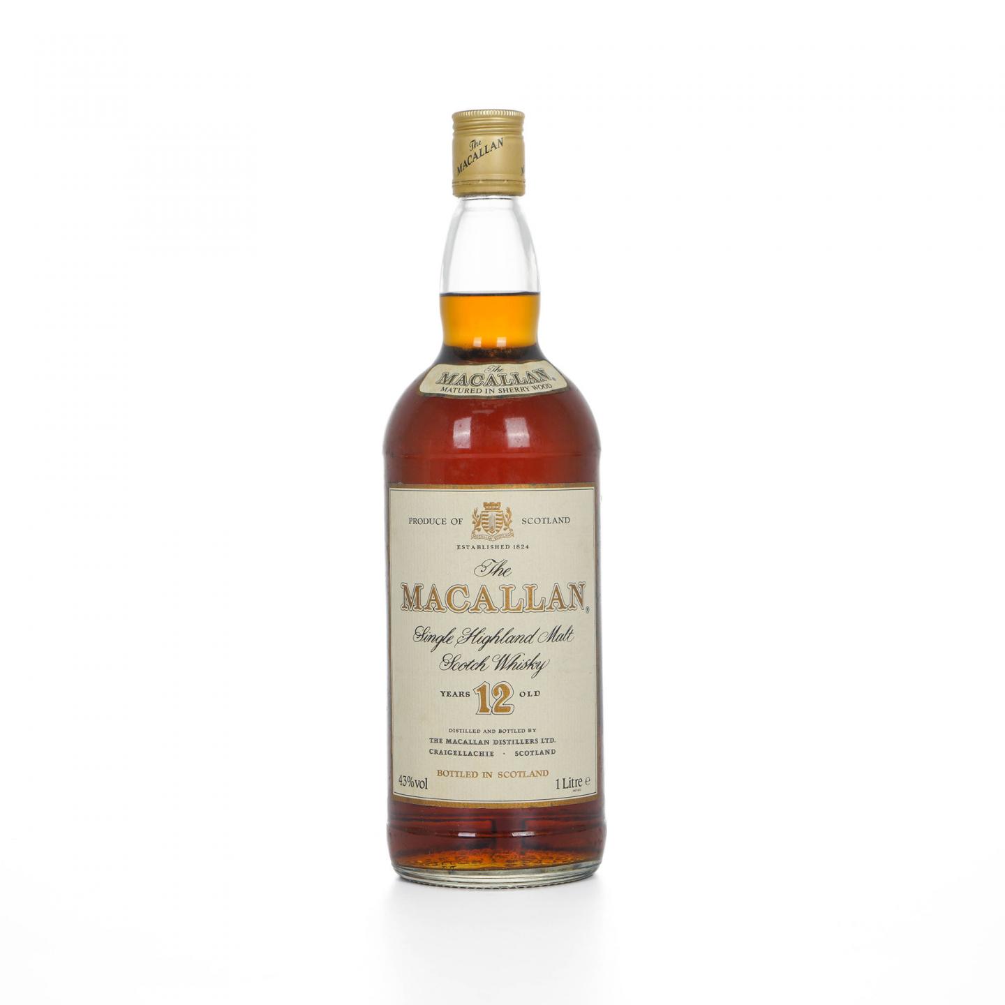 Macallan 麦卡伦 12年 雪莉桶 1升装 43%Vol.