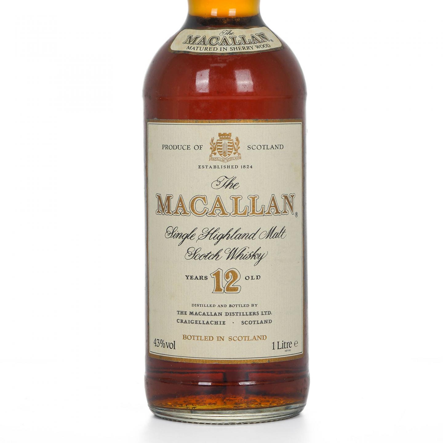 Macallan 麦卡伦 12年 雪莉桶 1升装 43%Vol.