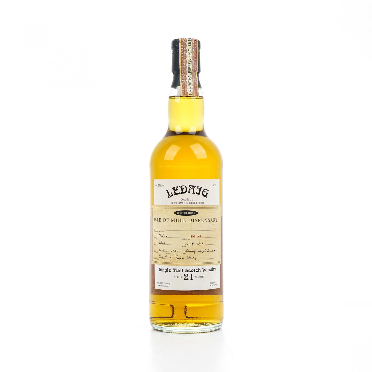 Ledaig 里爵 21年 2002-2024 雪莉桶#961 OXH
