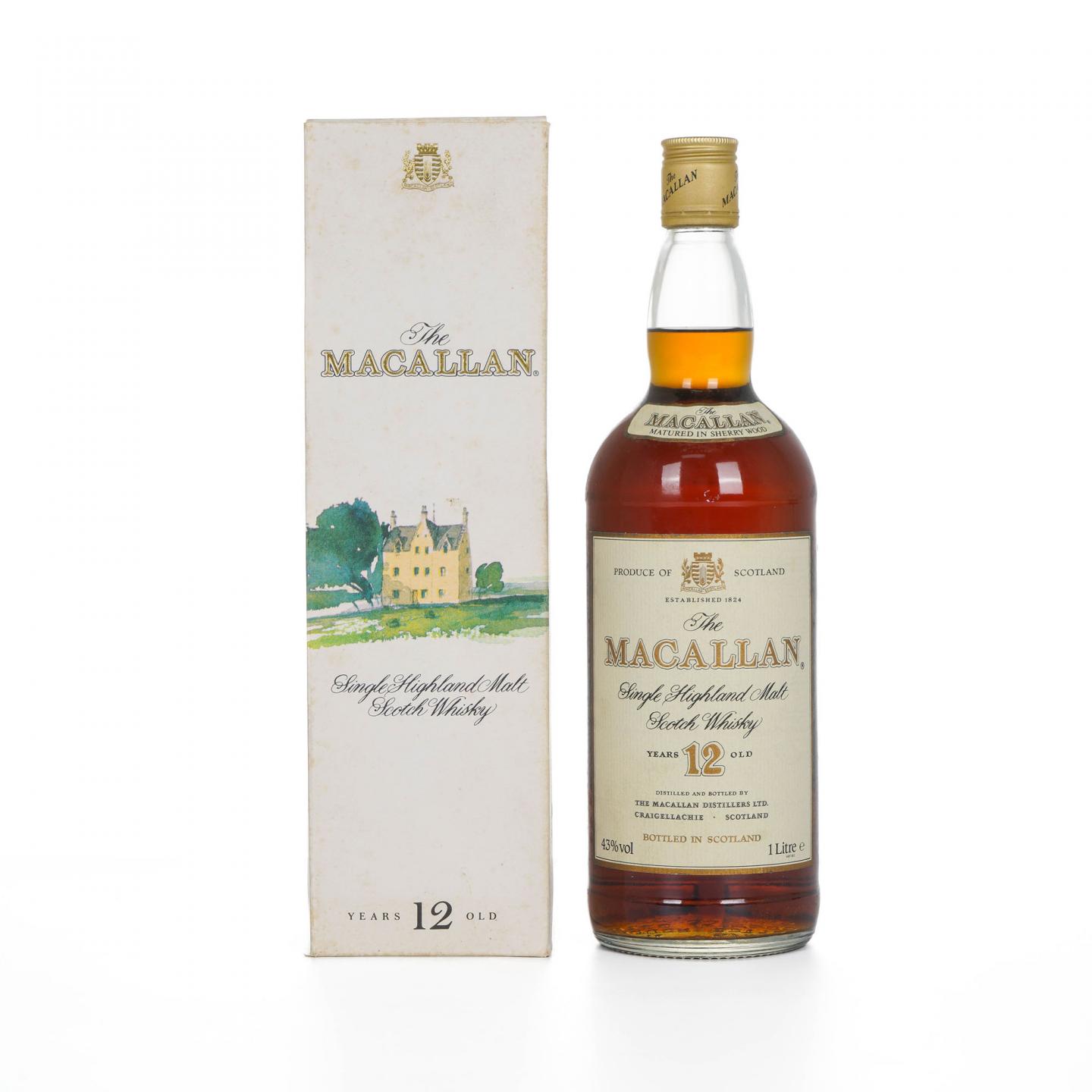 Macallan 麦卡伦 12年 雪莉桶 43%Vol. 1升装