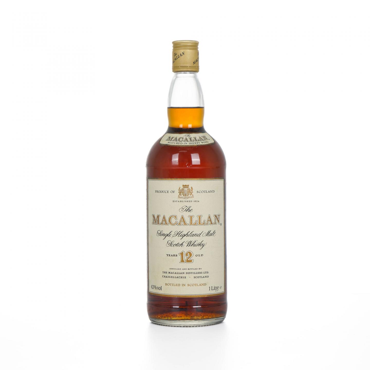 Macallan 麦卡伦 12年 雪莉桶 43%Vol. 1升装