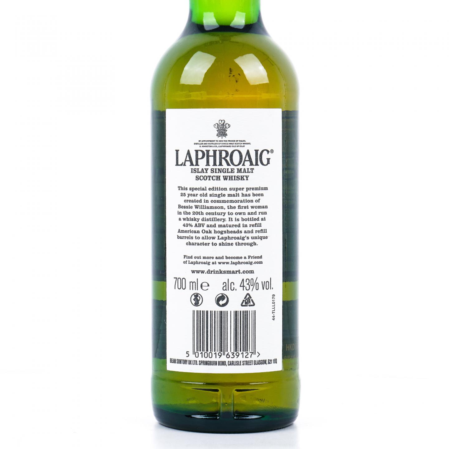 Laphroaig 拉弗格 25年 The Bessie Williamson Story
