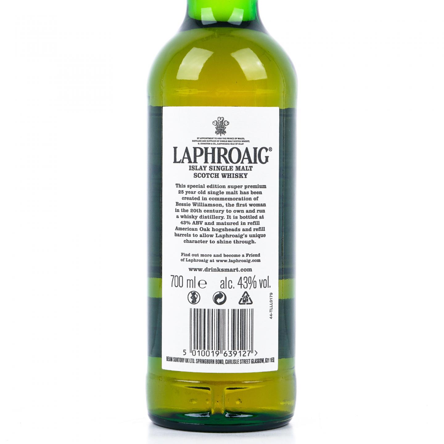 Laphroaig 拉弗格 25年 The Bessie Williamson Story 礼盒