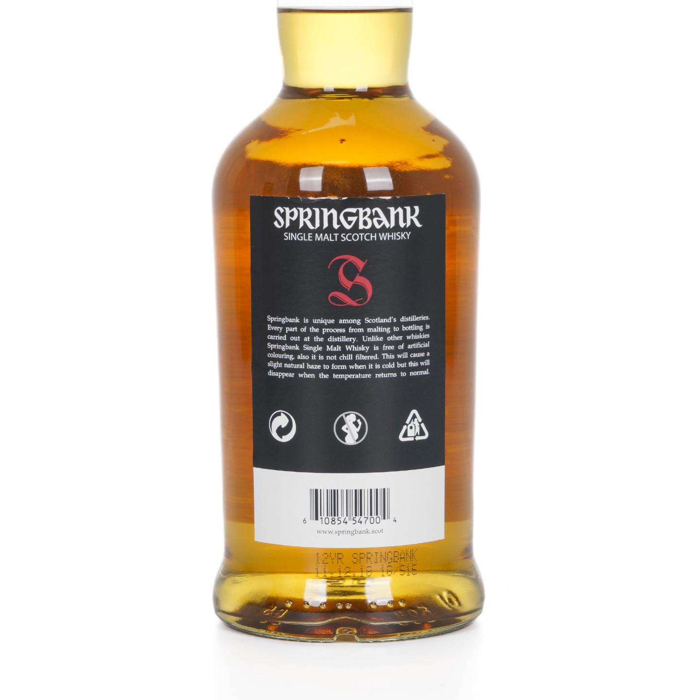 Springbank 云顶 12年 2018 桶强 54.8%