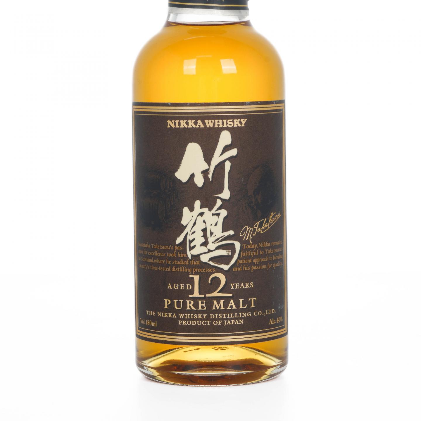 【酒版】竹鹤 12年 Pure Malt 180ml