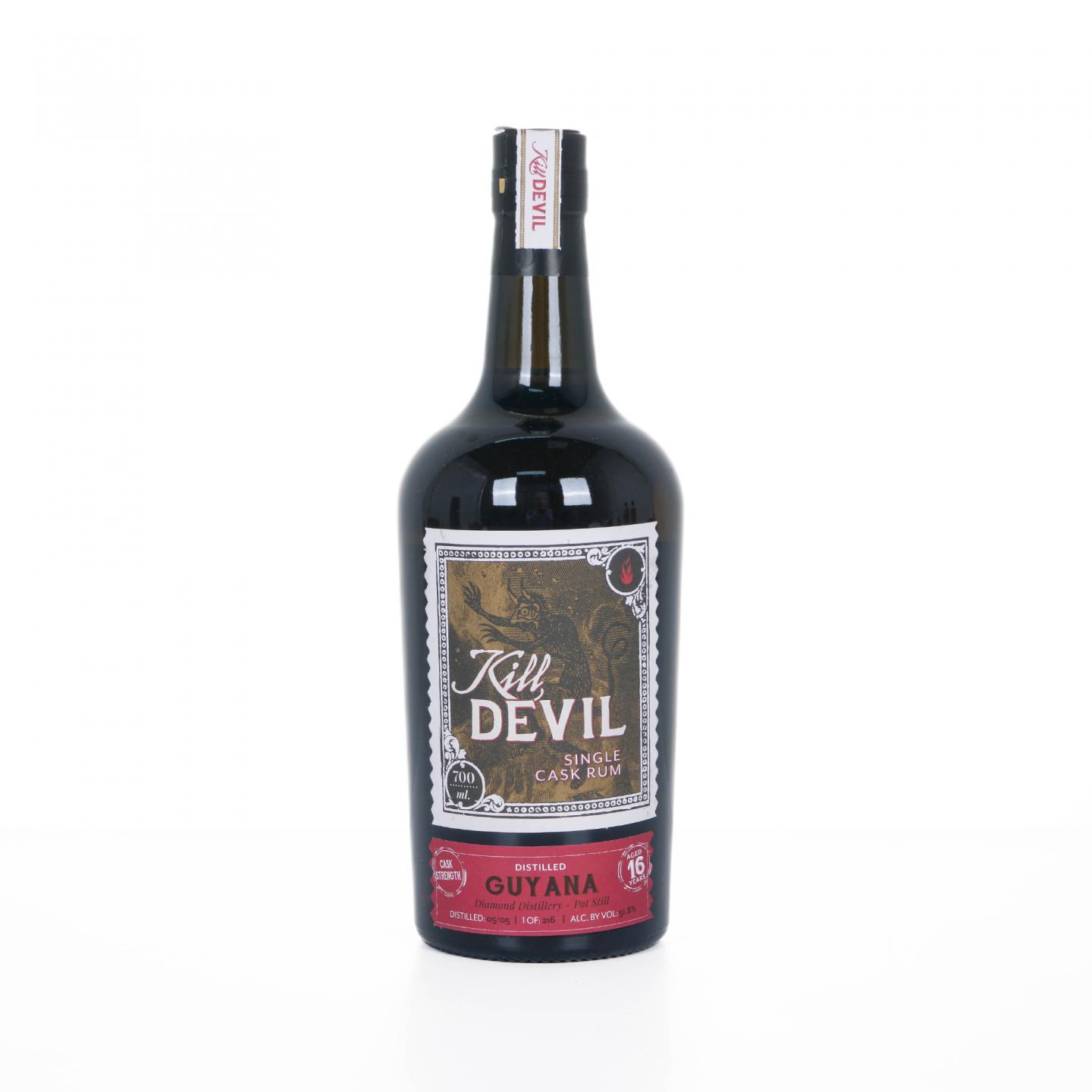 Guyana 钻石 16年 2005 Kill Devil 单桶朗姆酒 桶强 51.8%