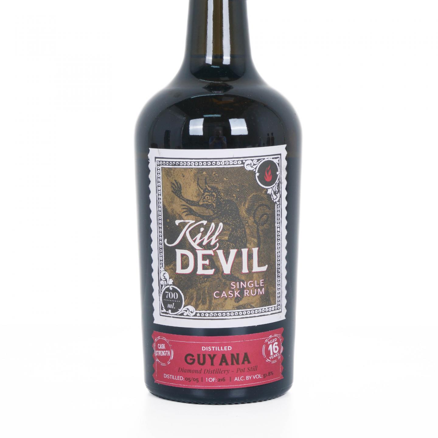 Guyana 钻石 16年 2005 Kill Devil 单桶朗姆酒 桶强 51.8%