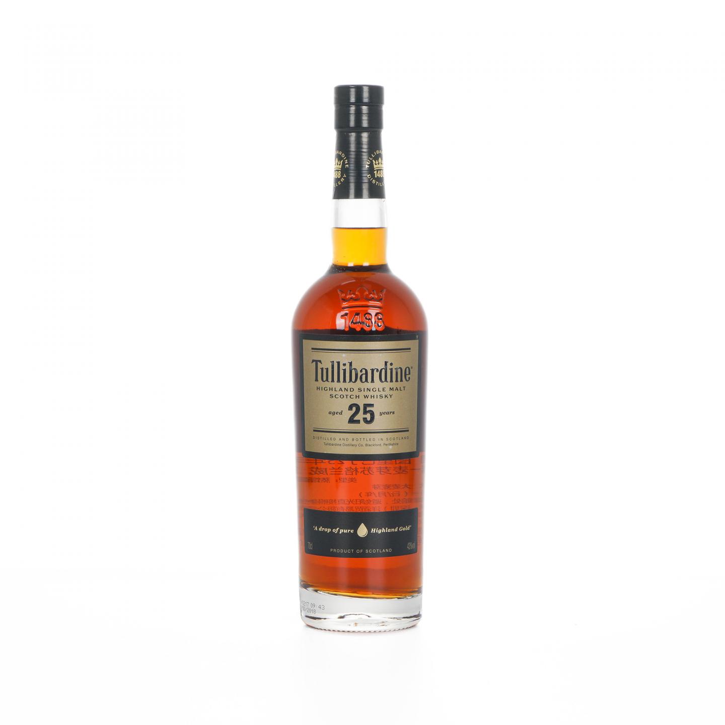 Tullibardine 图里巴丁 25年 2018 700ml