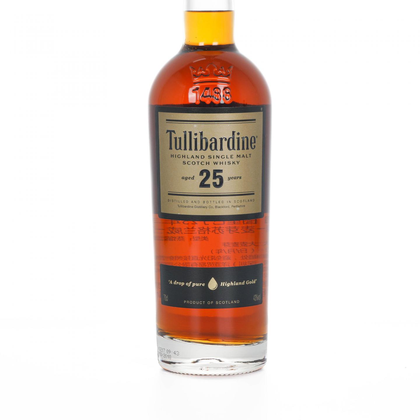 Tullibardine 图里巴丁 25年 2018 700ml