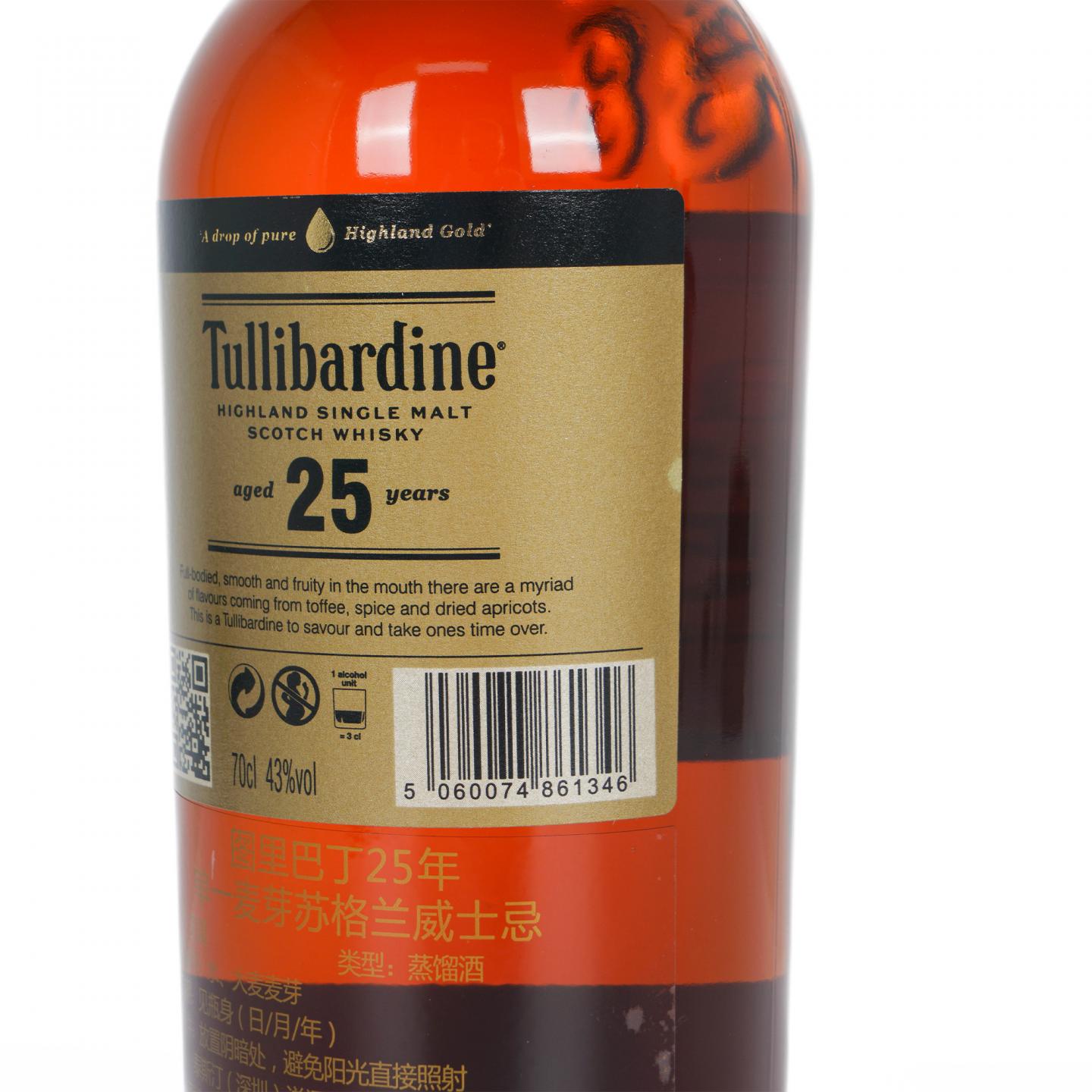 Tullibardine 图里巴丁 25年 2018 700ml