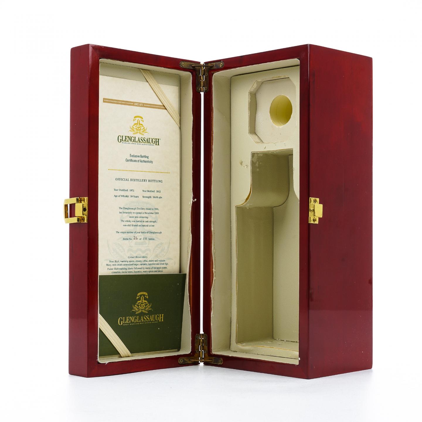 Glenglassaugh 格兰格拉索 39年 1972-2012 桶强