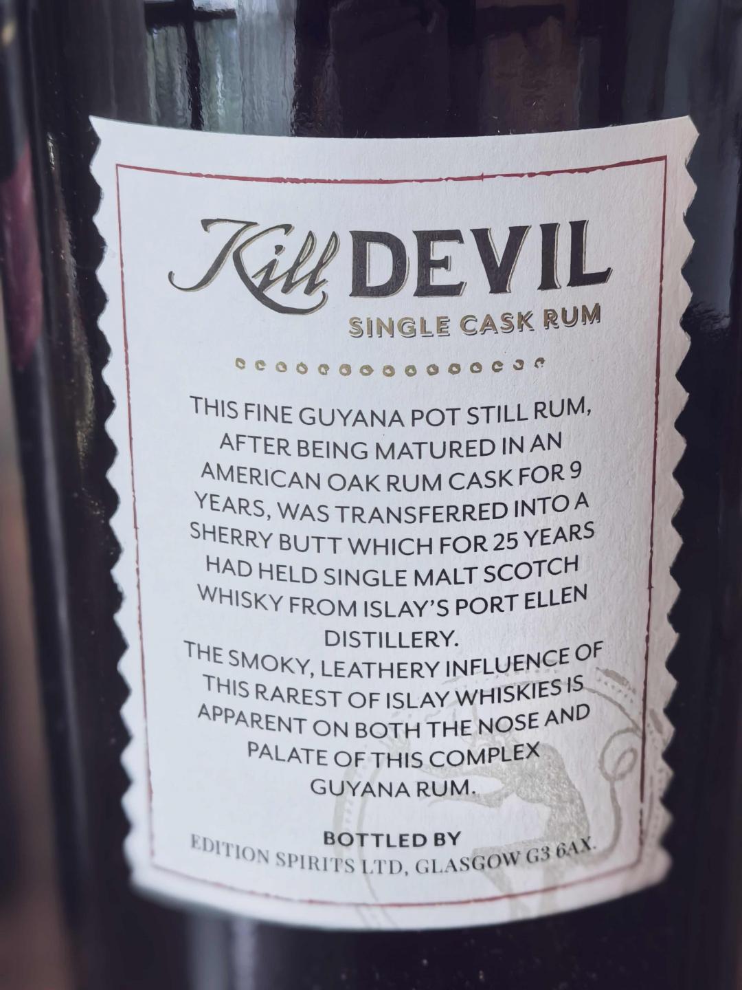 Guyana 钻石 11年2008单桶桶强朗姆酒 Port Ellen finish