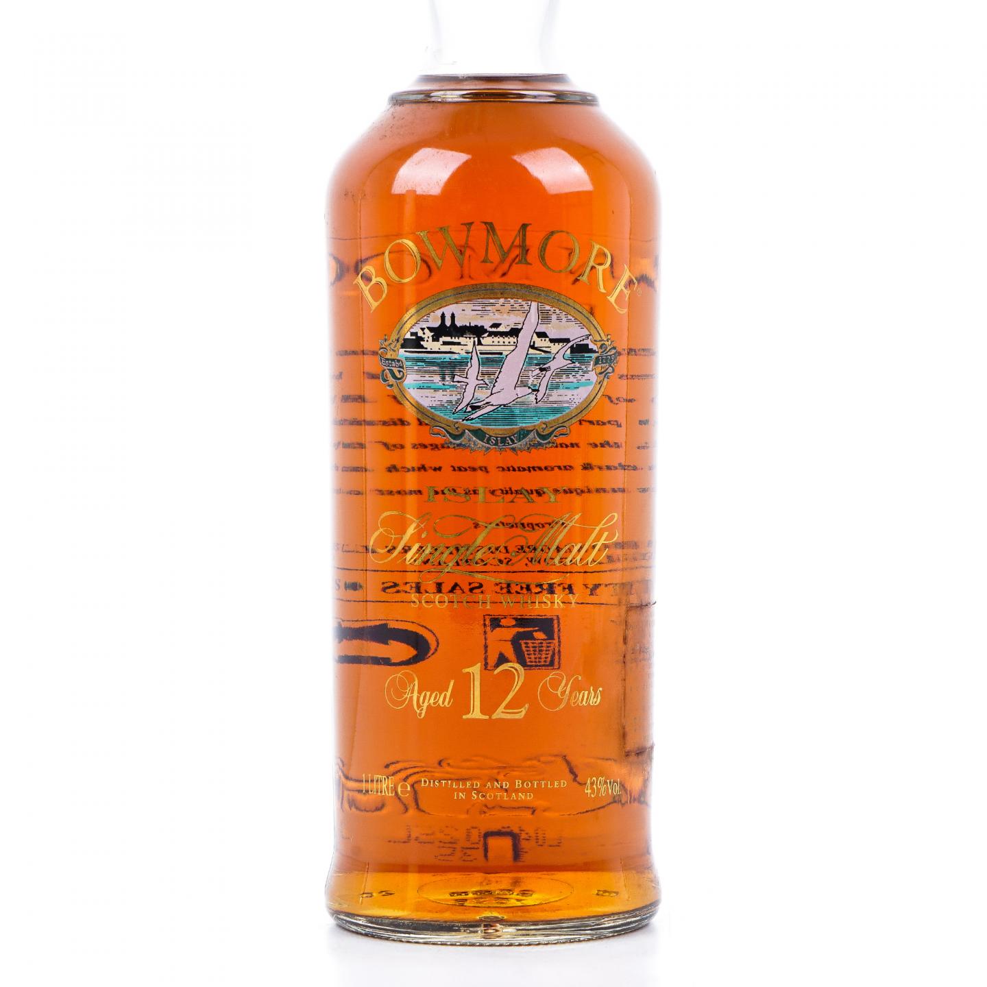 Bowmore 波摩 12年 海鸥镭射标 1升装 圆筒