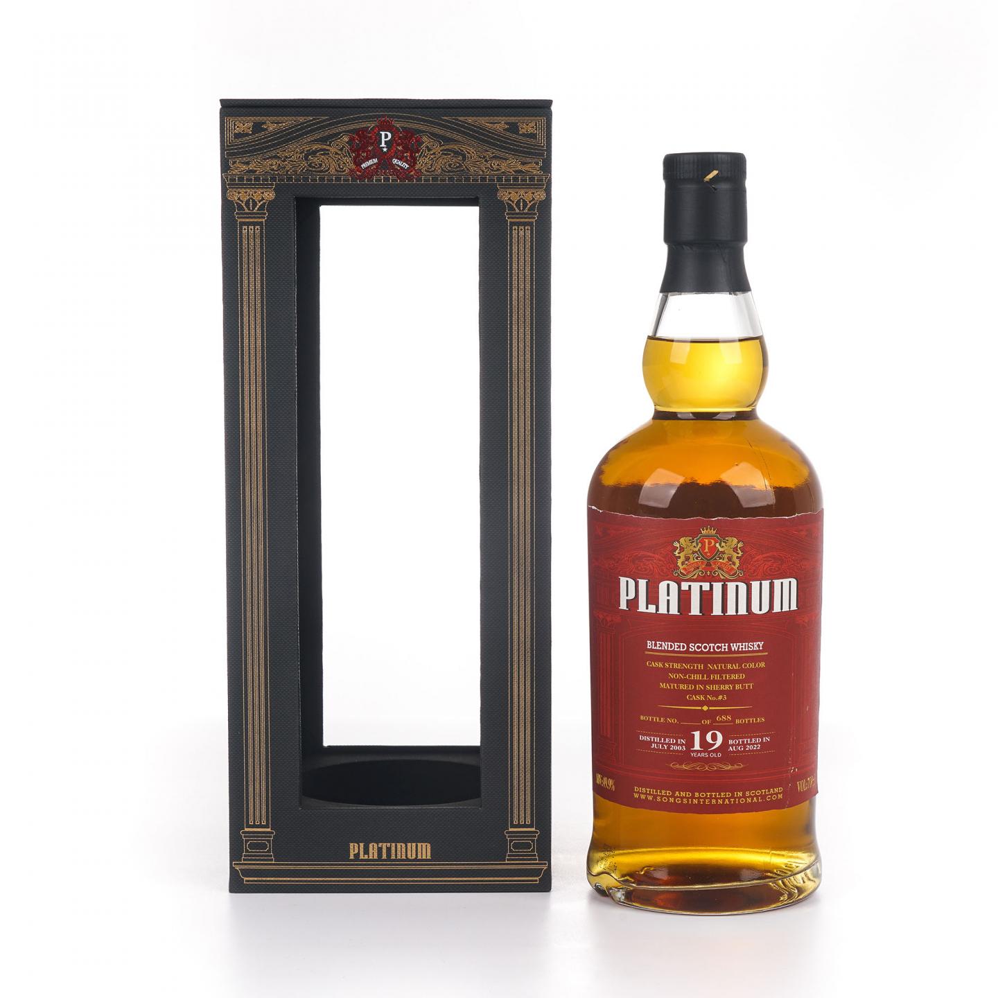 Platinum 19年 2003-2022 调和威士忌 49.9%Vol.