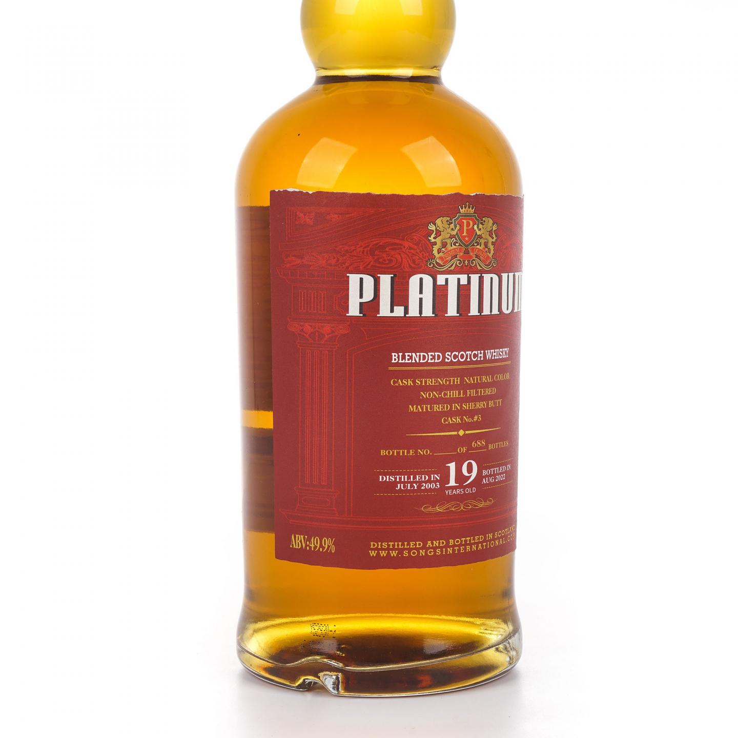 Platinum 19年 2003-2022 调和威士忌 49.9%Vol.