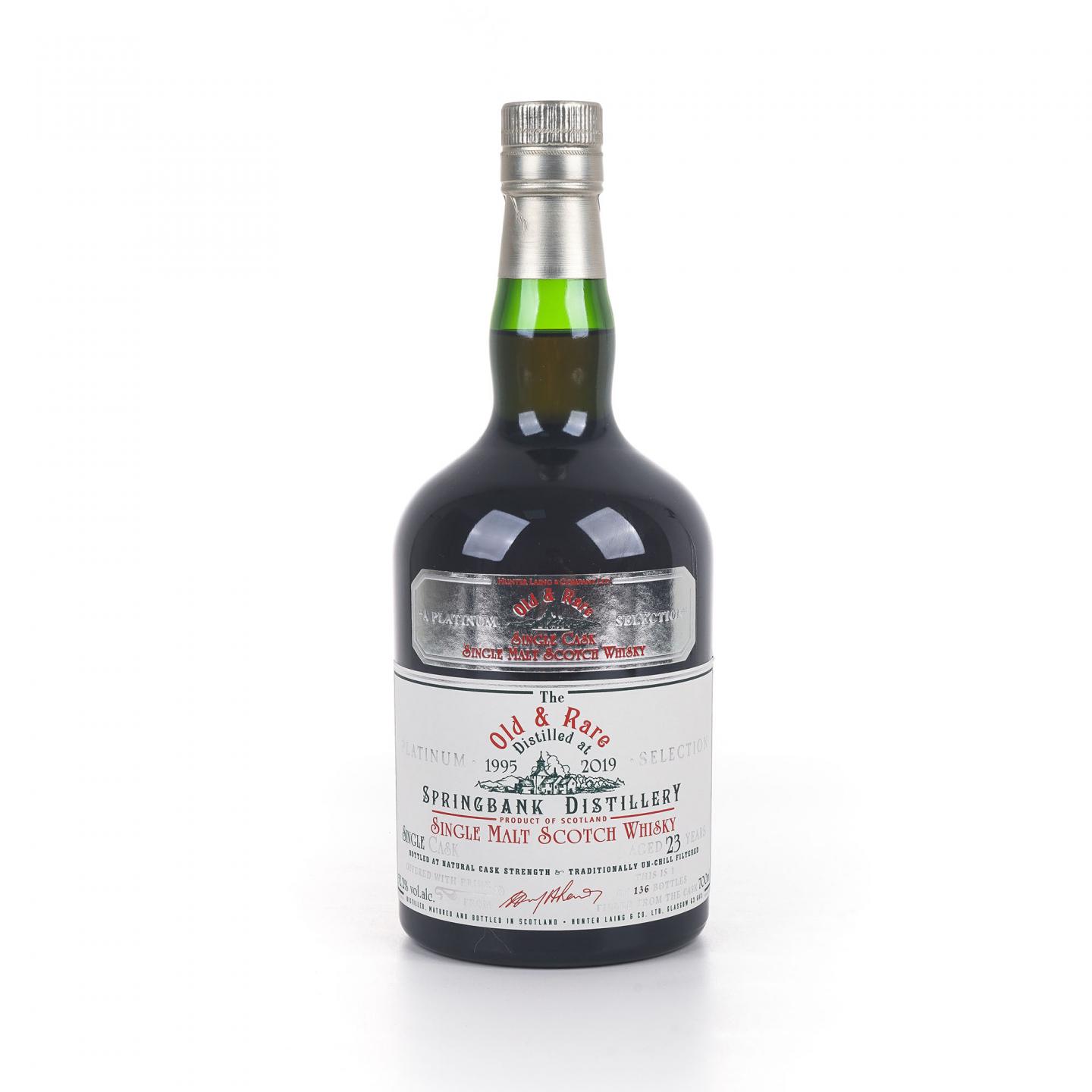 Springbank 云顶 23年 1995-2019 HL 白金系列 单桶桶强
