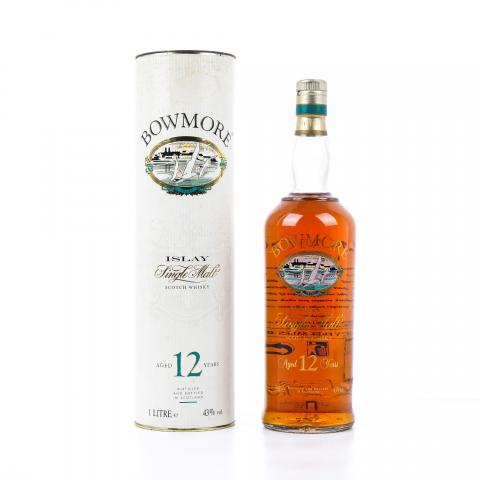 Bowmore 波摩 12年 海鸥镭射标 1升装 圆筒