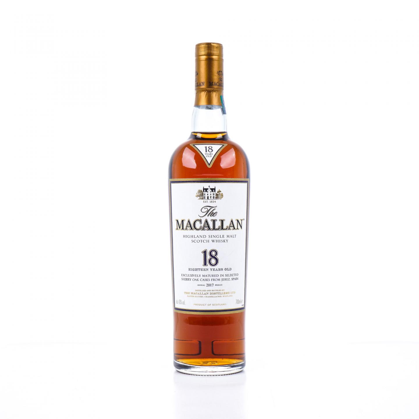 Macallan 麦卡伦 18年 2017 雪莉桶