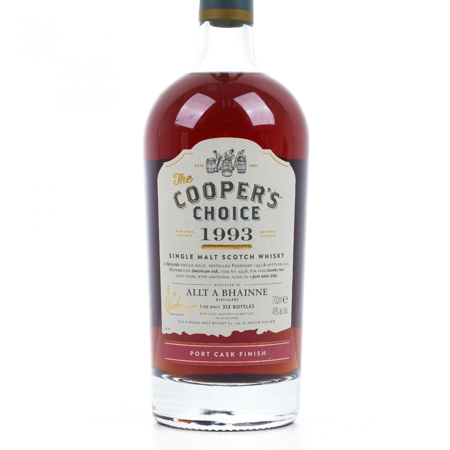 Allt-a-Bhainne 欧特班 22年 1993-2015 Cooper's Choice