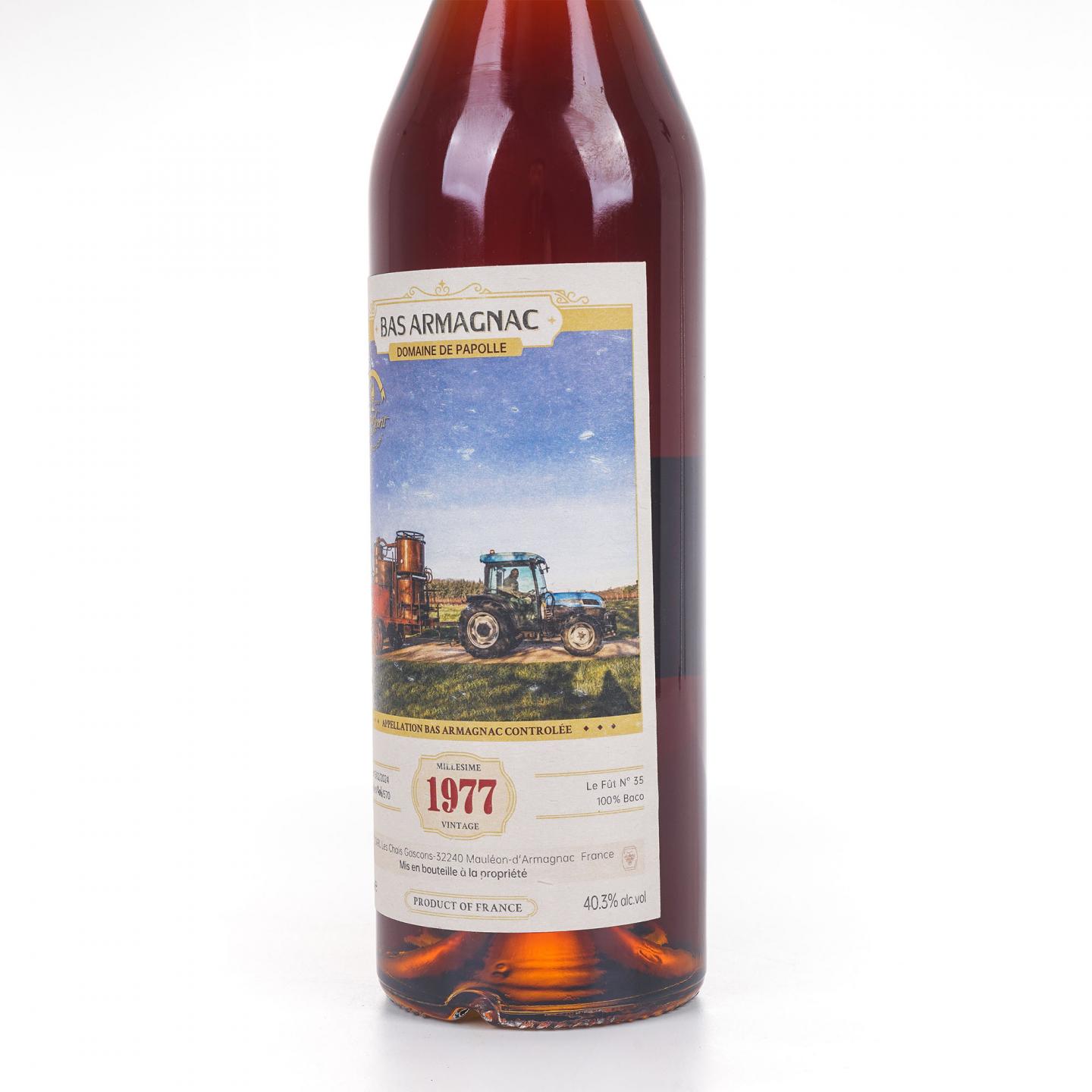 Domaine de papolle 帕波尔 1977-2024 年份雅文邑 Nsps 行货 40.3%