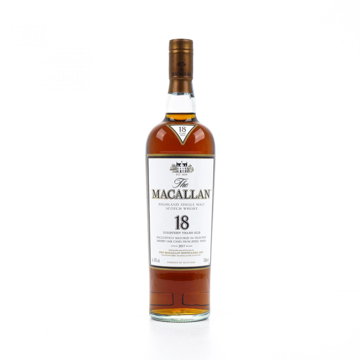 Macallan 麦卡伦 18年 2017 雪莉桶 700ml