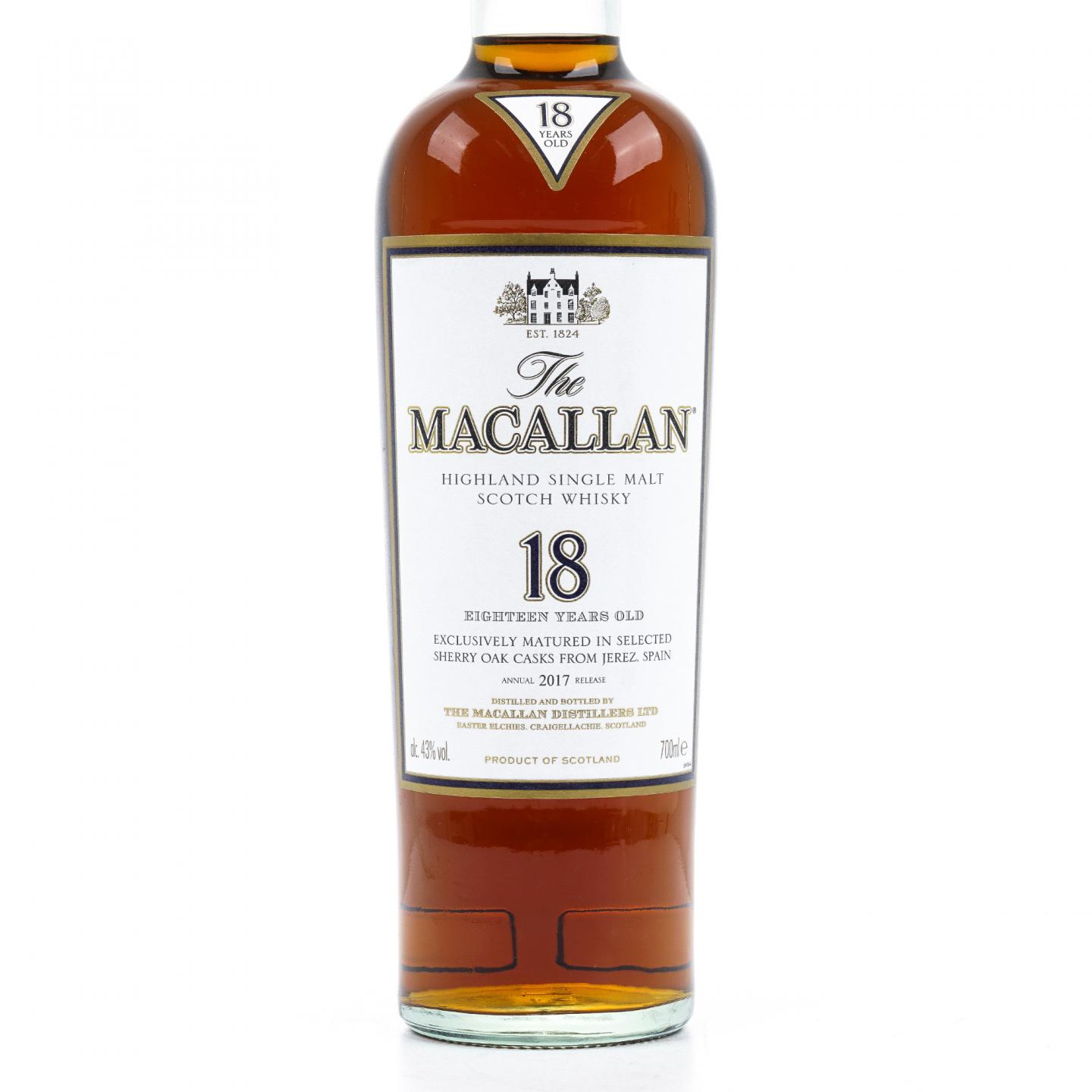 Macallan 麦卡伦 18年 2017 雪莉桶 700ml