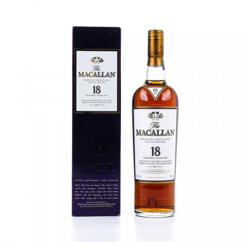 Macallan 麦卡伦 18年 2017 雪莉桶