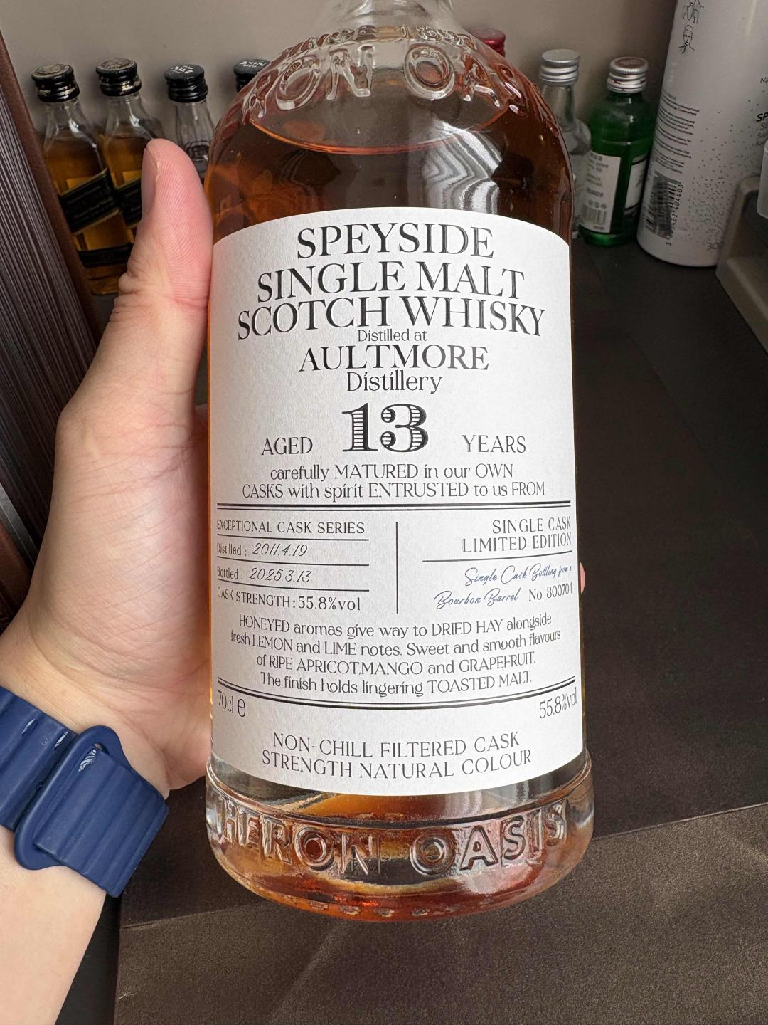 包邮！欧摩13年ECS波本单桶