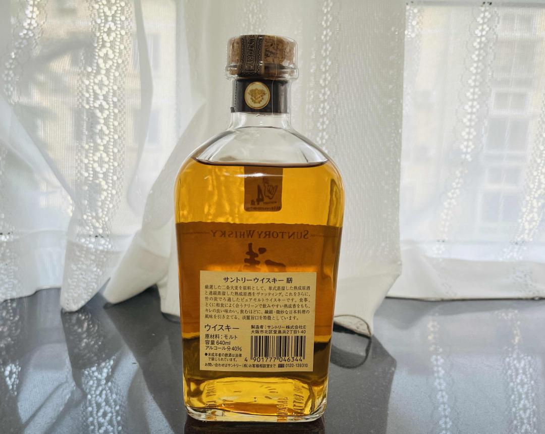 90年代 三得利 金花标「膳」纯麦芽威士忌 40% 640ml