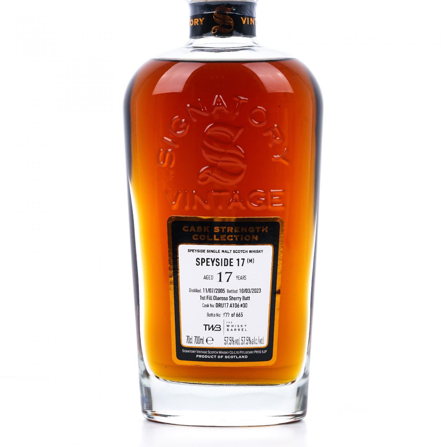 秘密斯佩塞 17年 2005-2023 SV 初填雪莉桶A106#30