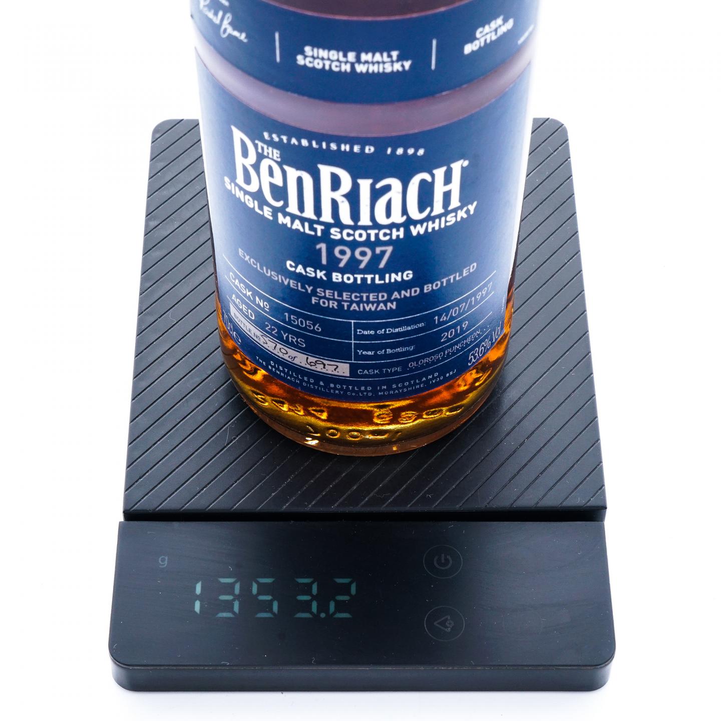BenRiach 本利亚克 22年 1997-2019 雪莉单桶#15056