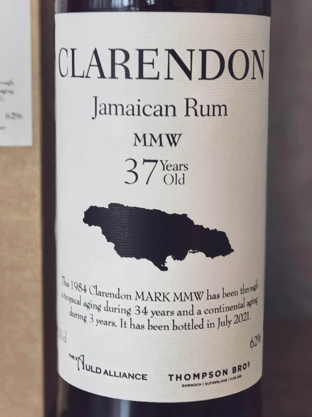 Clarendon 37年 1984-2021牙买加朗姆酒 PST