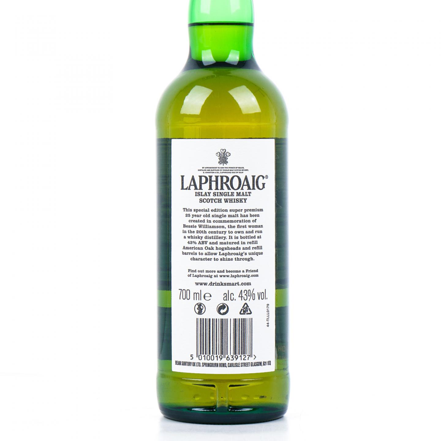 Laphroaig 拉弗格 25年 The Bessie Williamson Story 礼盒