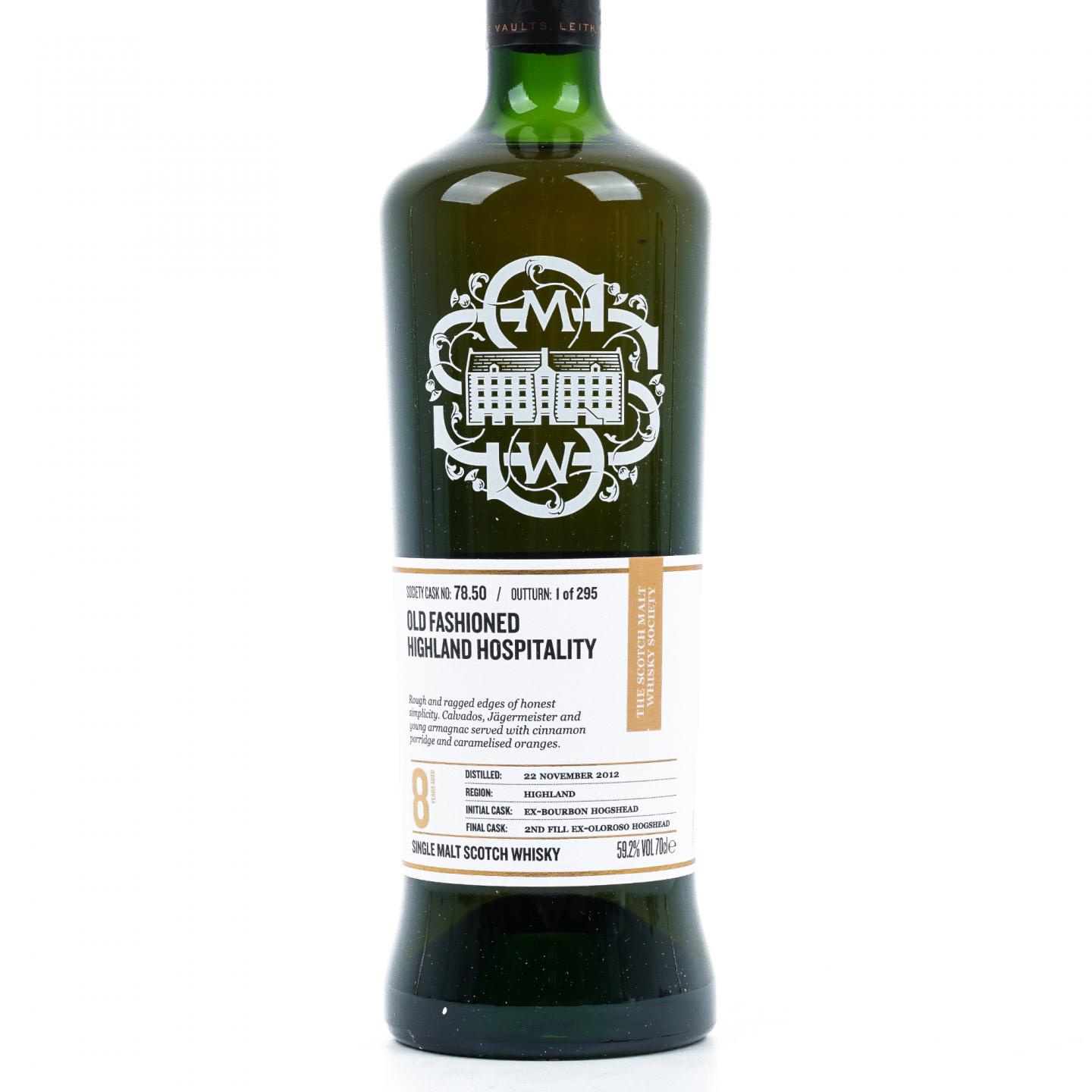 SMWS 78.50 本尼维斯 8年 2012
