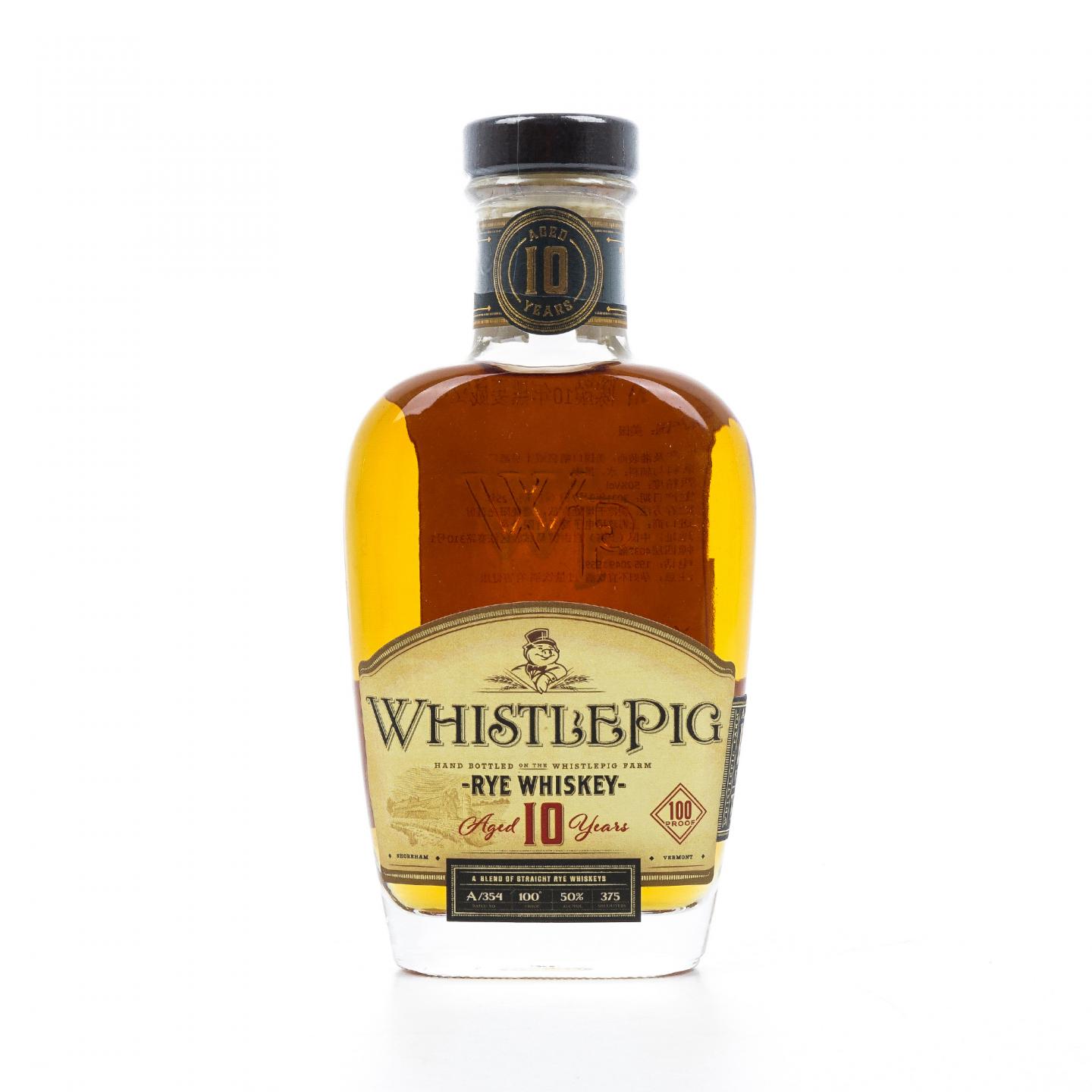 WhistlePig 口哨猪 10年 Rye Whiskey 375ml