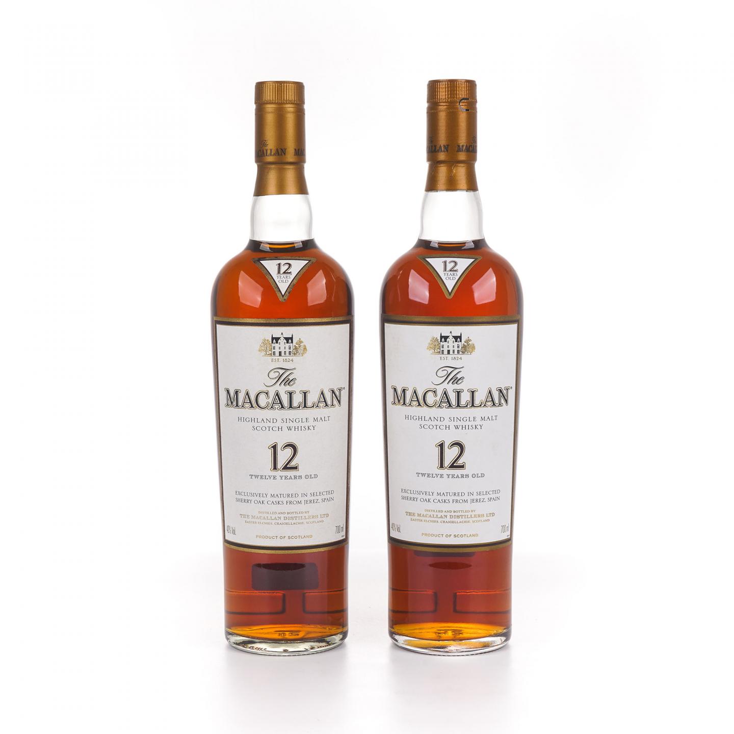 Macallan 麦卡伦 12年 雪莉桶 2支组
