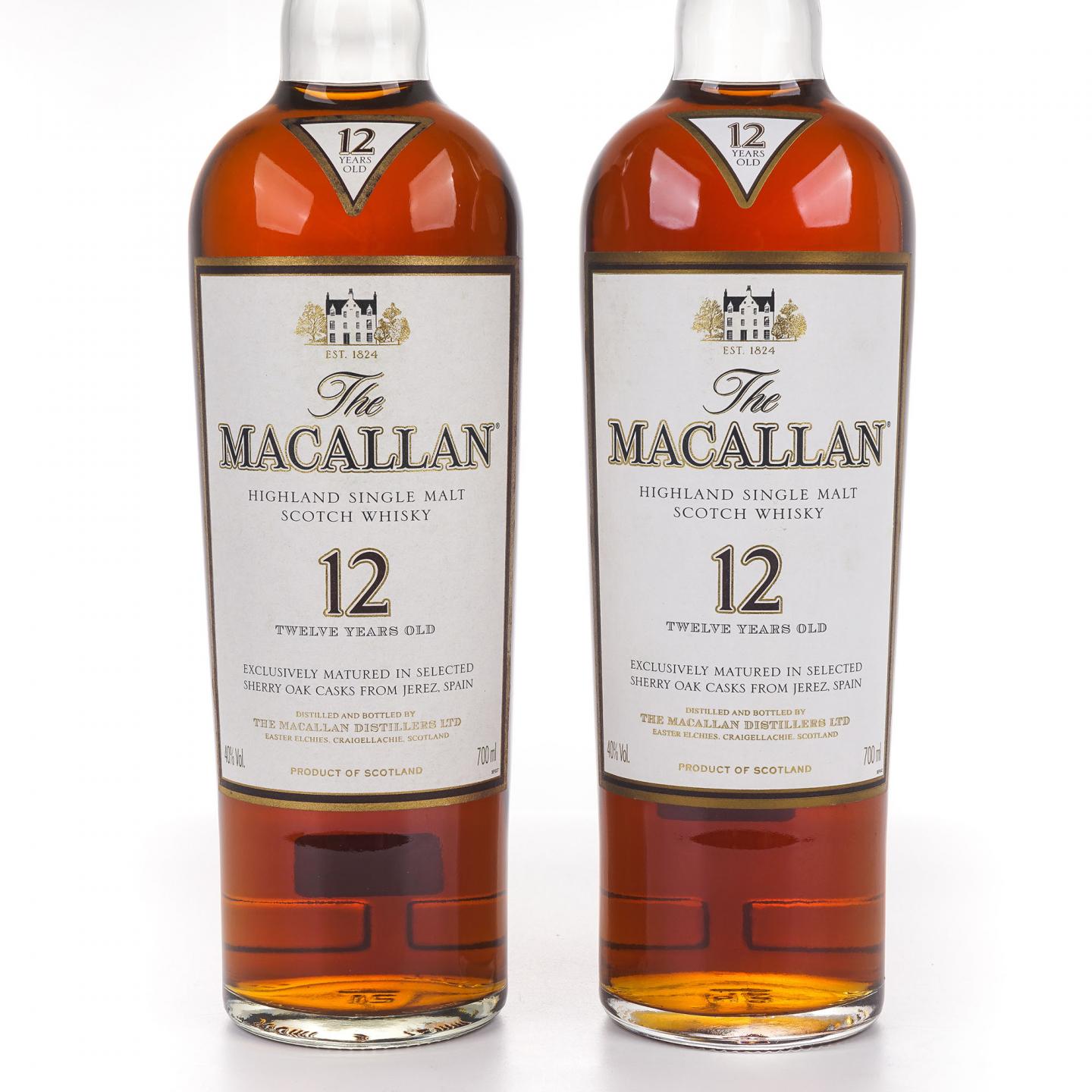 Macallan 麦卡伦 12年 雪莉桶 2支组