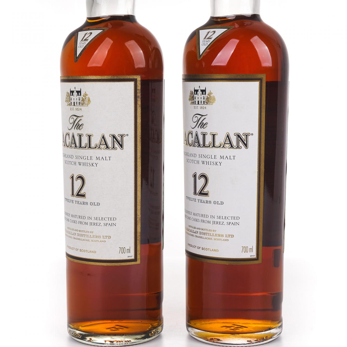 Macallan 麦卡伦 12年 雪莉桶 2支组