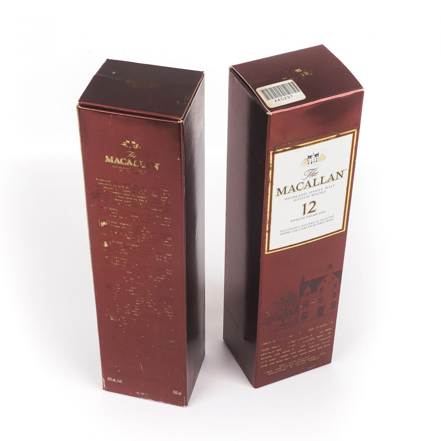 Macallan 麦卡伦 12年 雪莉桶 2支组