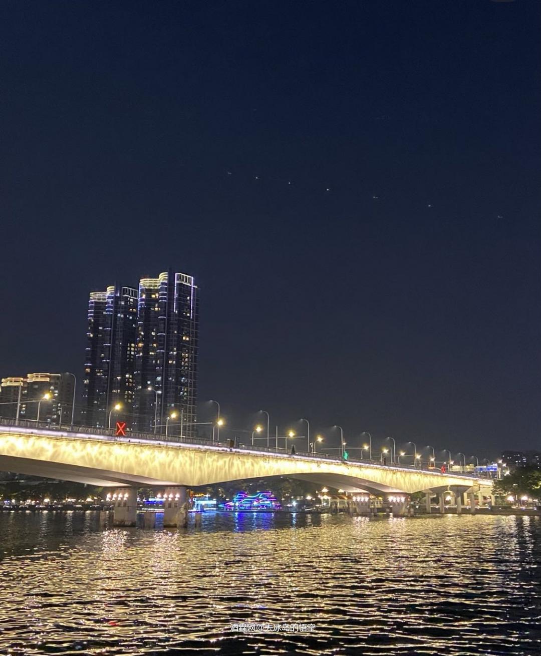 夜游珠江走到哪里喝到哪里
