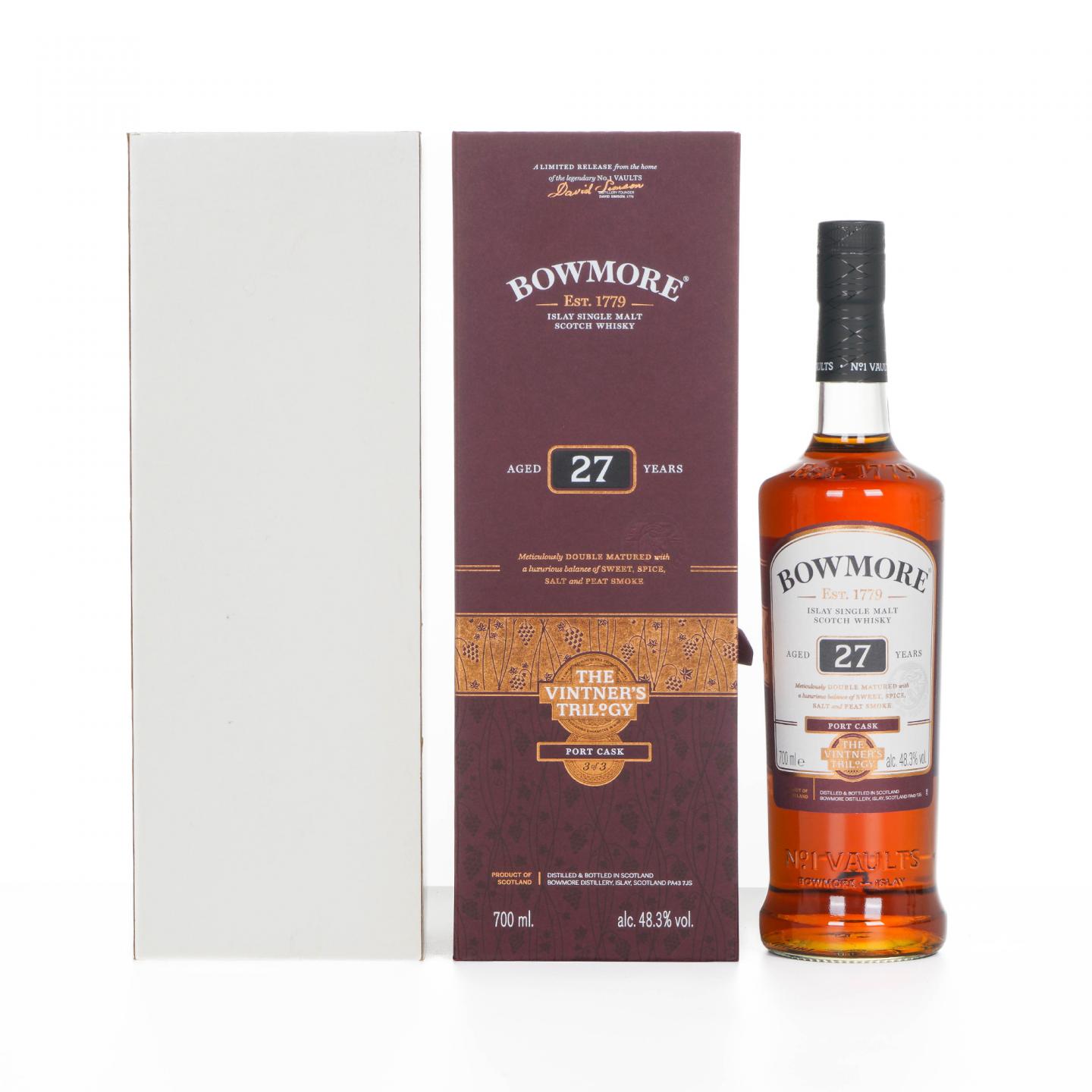 Bowmore 波摩 27年 2018 酒庄三部曲之三 行货